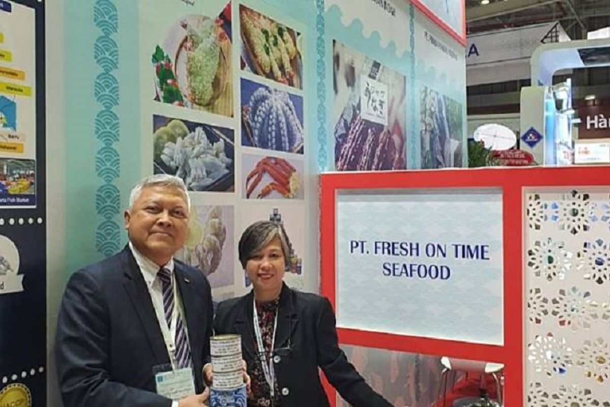 Produk perikanan Indonesia mengikuti pameran "Vietfish 2019"  pasar Vietnam