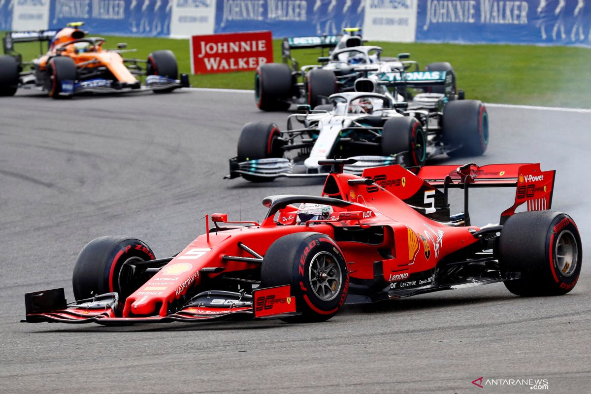 Diam-diam Vettel berjasa atas kemenangan  Leclerc di Spa