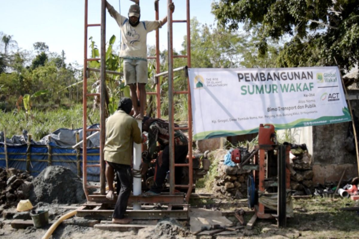 ACT DIY bangun sumur wakaf di Gunung Kidul