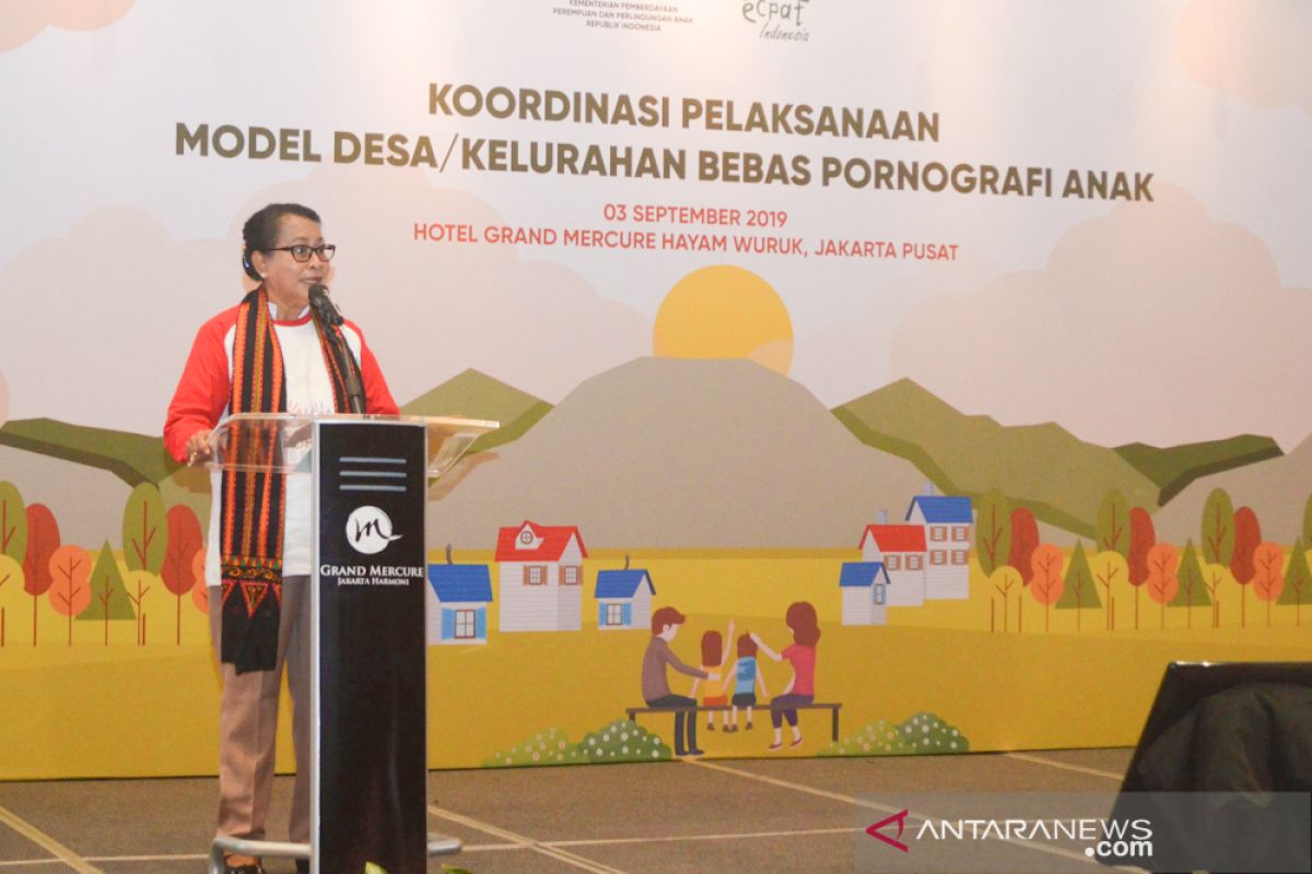 Menteri PPPA canangkan desa/kelurahan model bebas pornografi