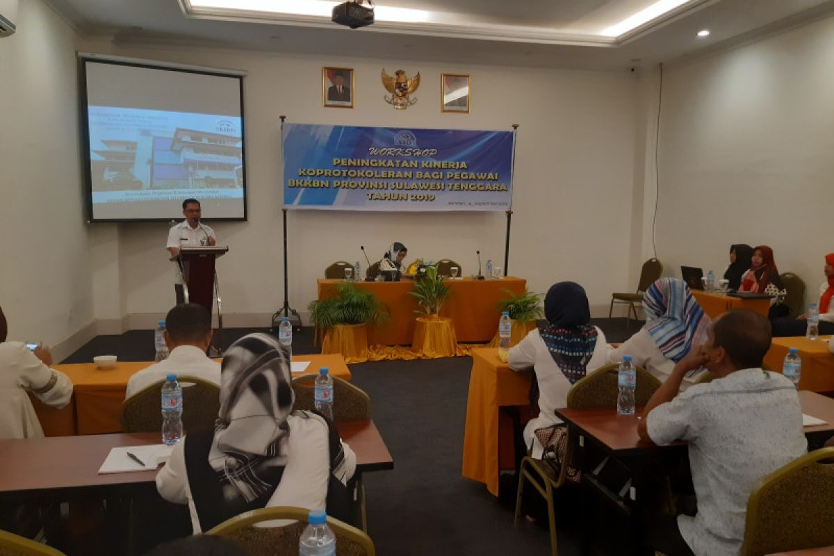 BKKBN Sultra gelar workshop keprotokolan peningkatkan kinerja ASN