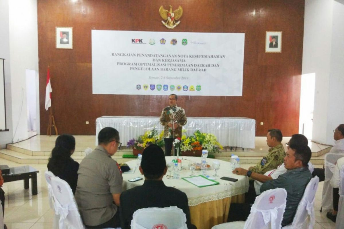 KPK fasilitasi MoU dorong peningkatan pendapatan daerah Maluku Utara