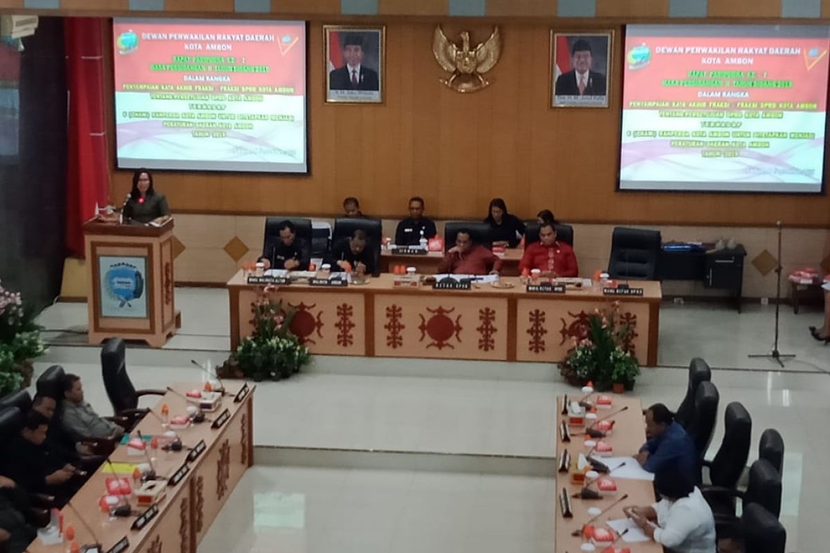 Enam Ranperda ditetapkan di akhir masa jabatan DPRD Kota Ambon 204 -2019