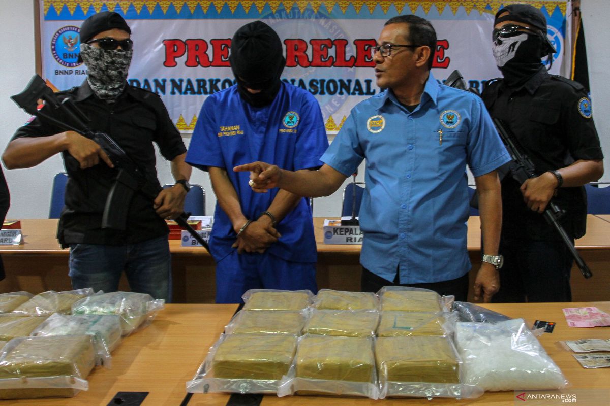 BNNP Riau gagalkan pengiriman sabu 30 kg asal Malaysia
