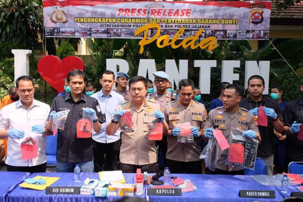 230 unit kendaraan hasil kejahatan diamankan