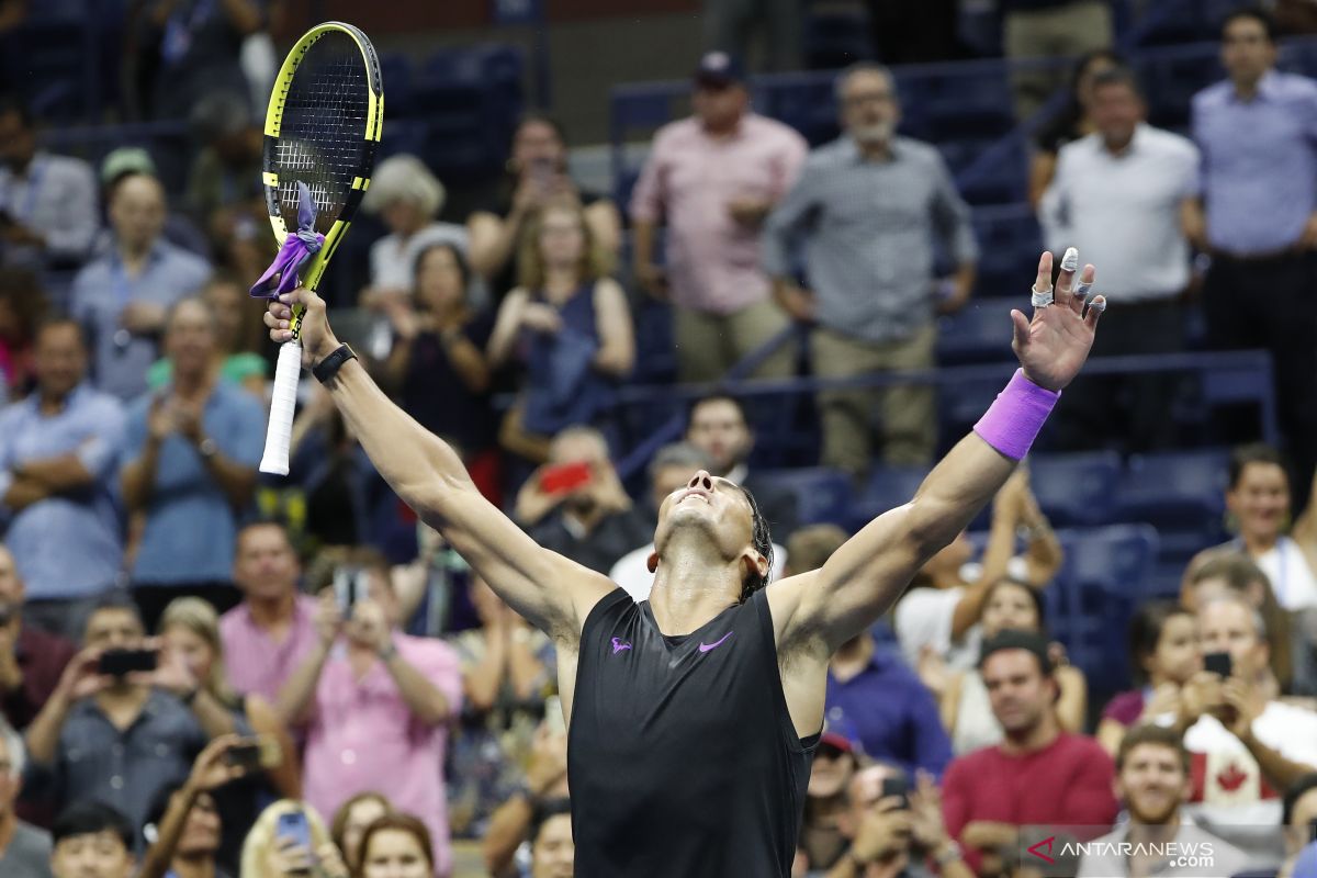 Nadal samakan total kemenangan "Big Title" Djokovic dan Federer