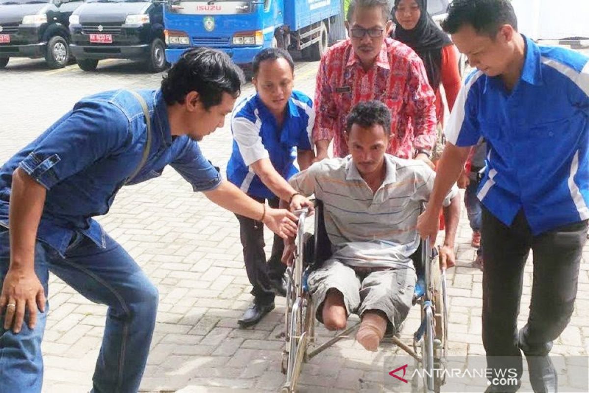 Ratusan penyandang disabilitas di Kalteng terima bantuan dari Kemensos