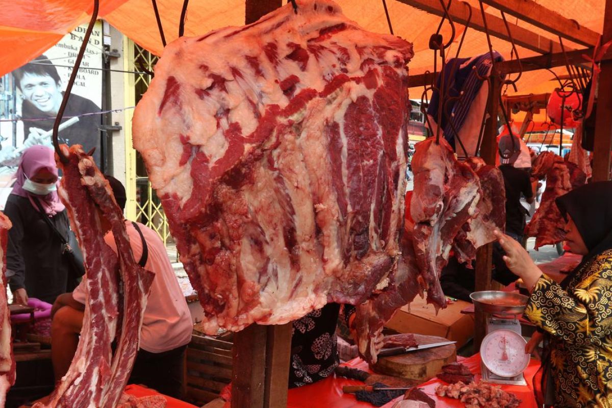 Harga daging sapi di  Baturaja capai Rp140.000 per kg