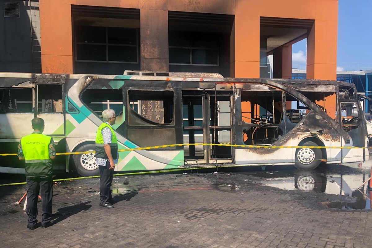 Kasus bus terbakar di Bandara Ngurah Rai diinvestigasi Kemenhub