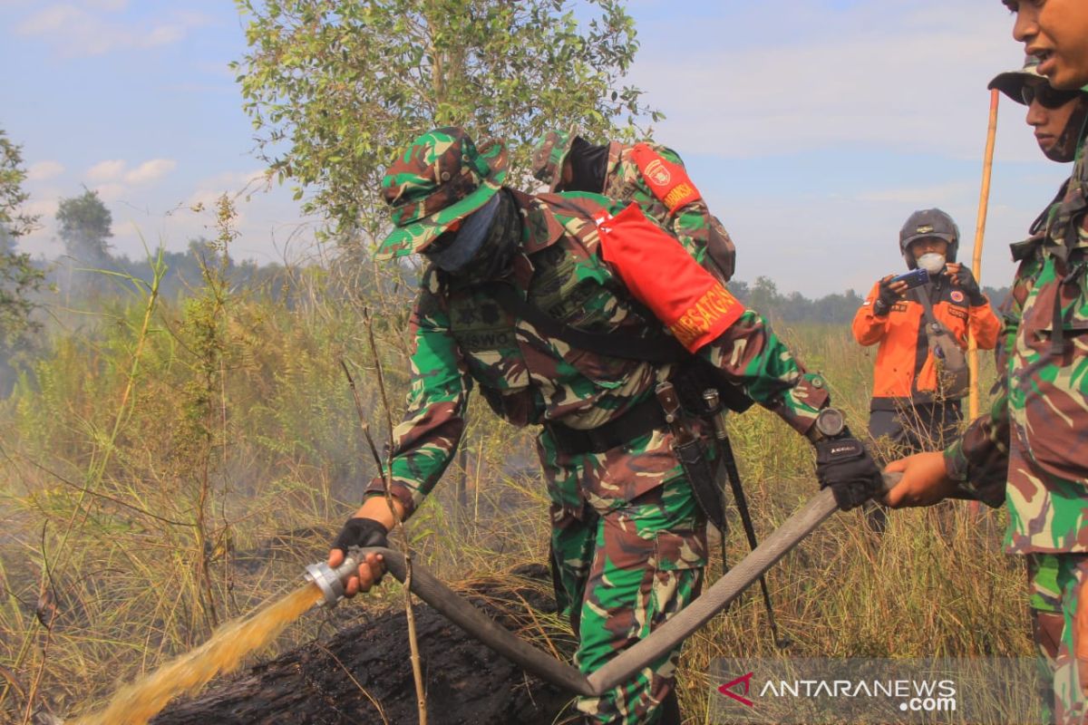 Dandim perangi karhutla di kawasan bandara