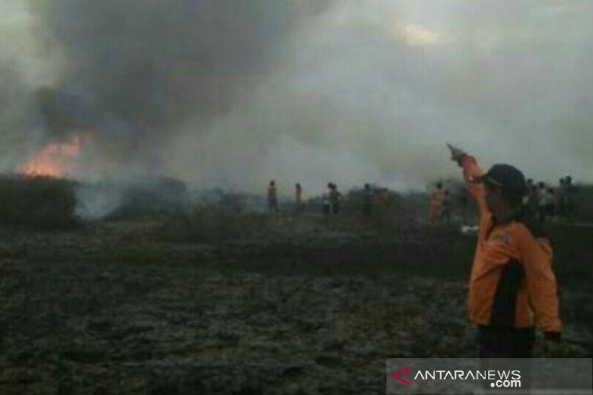 Lahan Terbakar di HSU mencapai 58,5 hektar