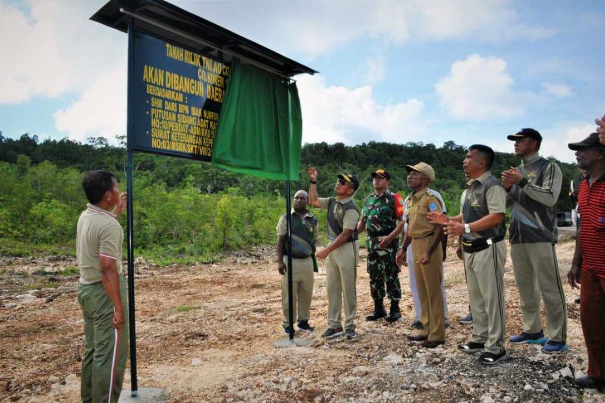 Korem 173/PVB Biak resmikan lapangan latihan prajurit