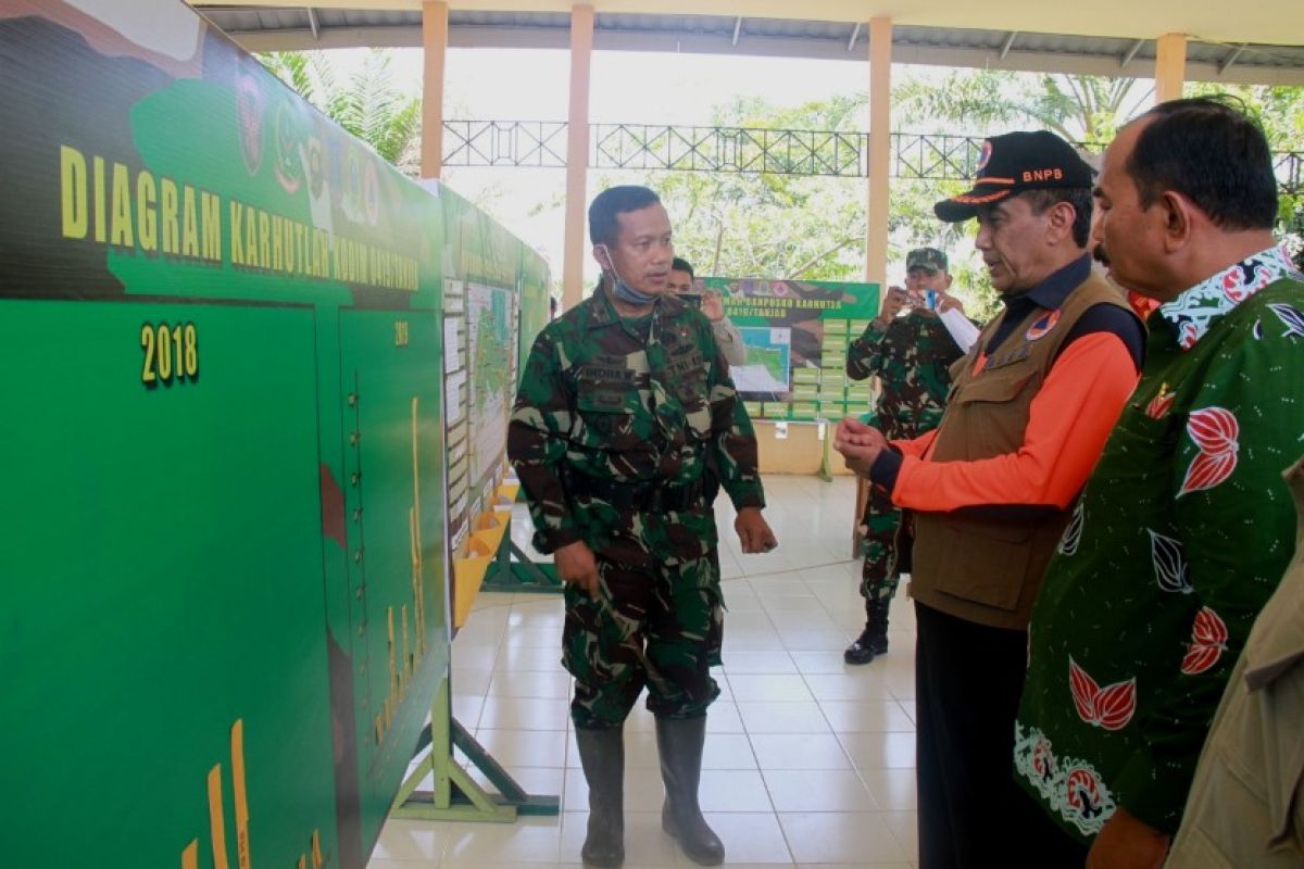 BNPB tinjau Posko Satgas Karhutla Kabupaten Tanjabbar