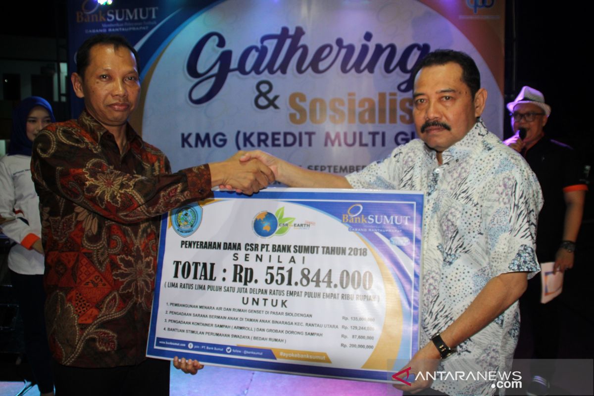 Bank Sumut salurkan CSR Rp551 juta