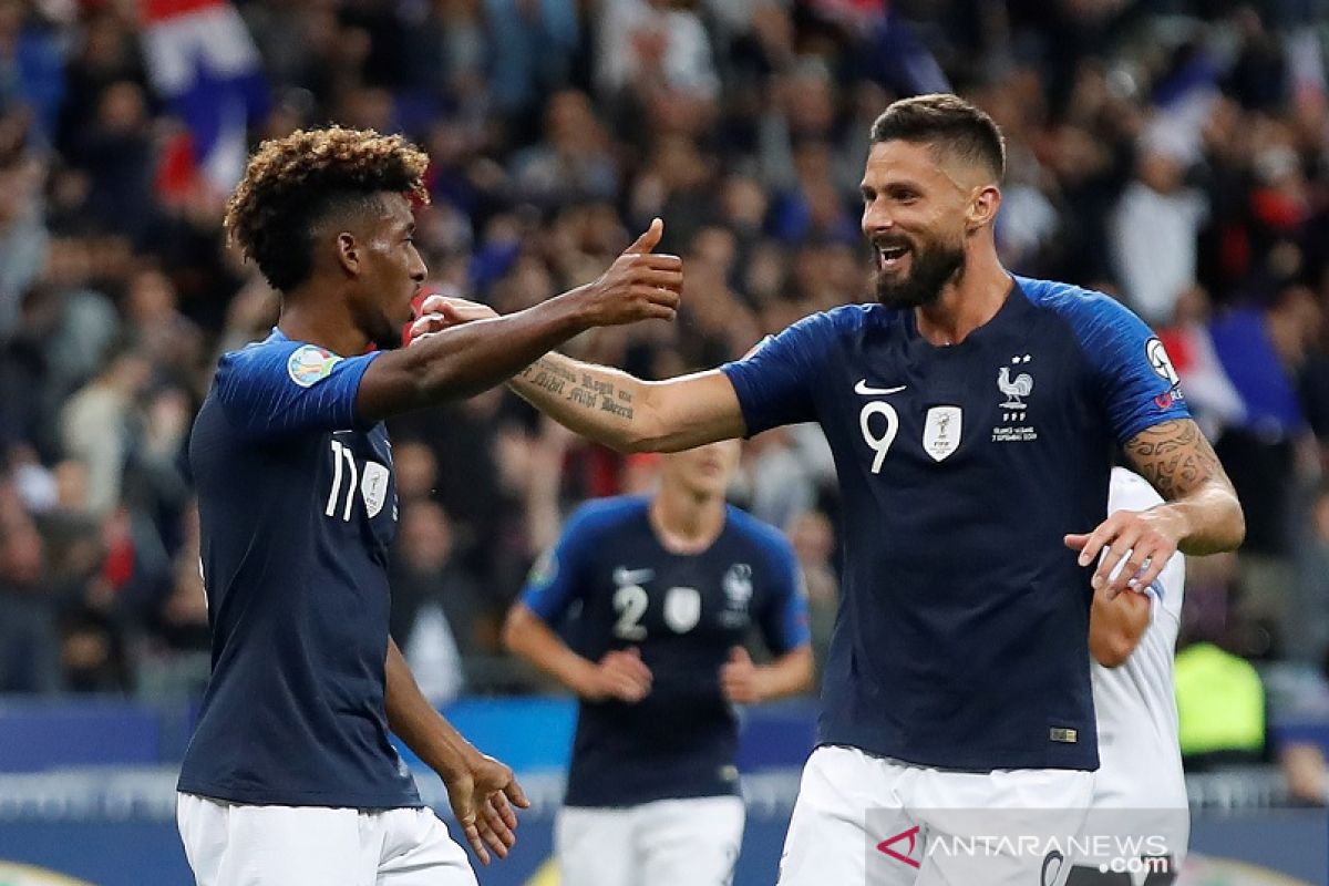 Prancis jaga posisi puncak Grup H dengan tundukkan Albania 4-1