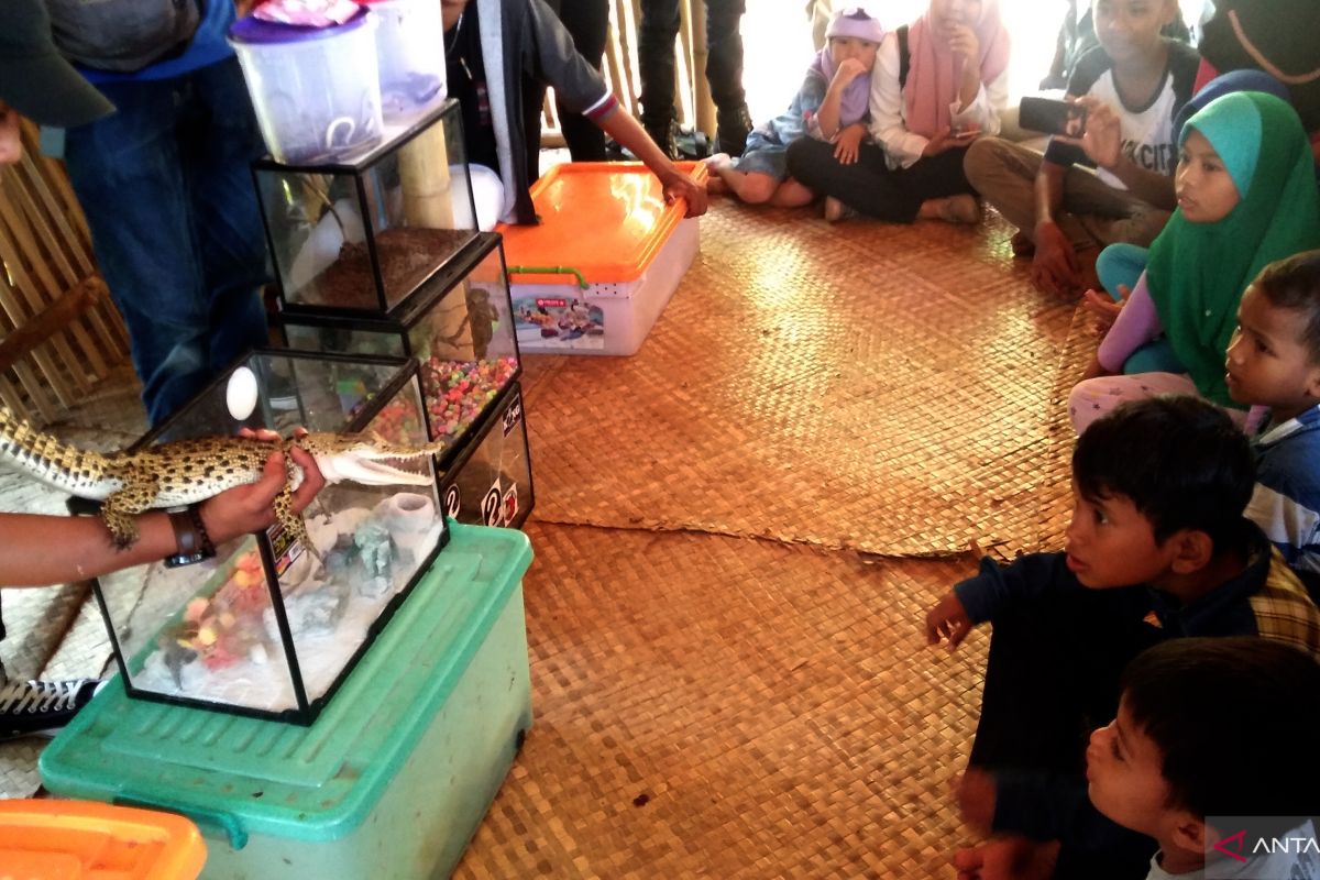 Ada buaya, ular cobra hingga tarantula di Bukik Ase Padang