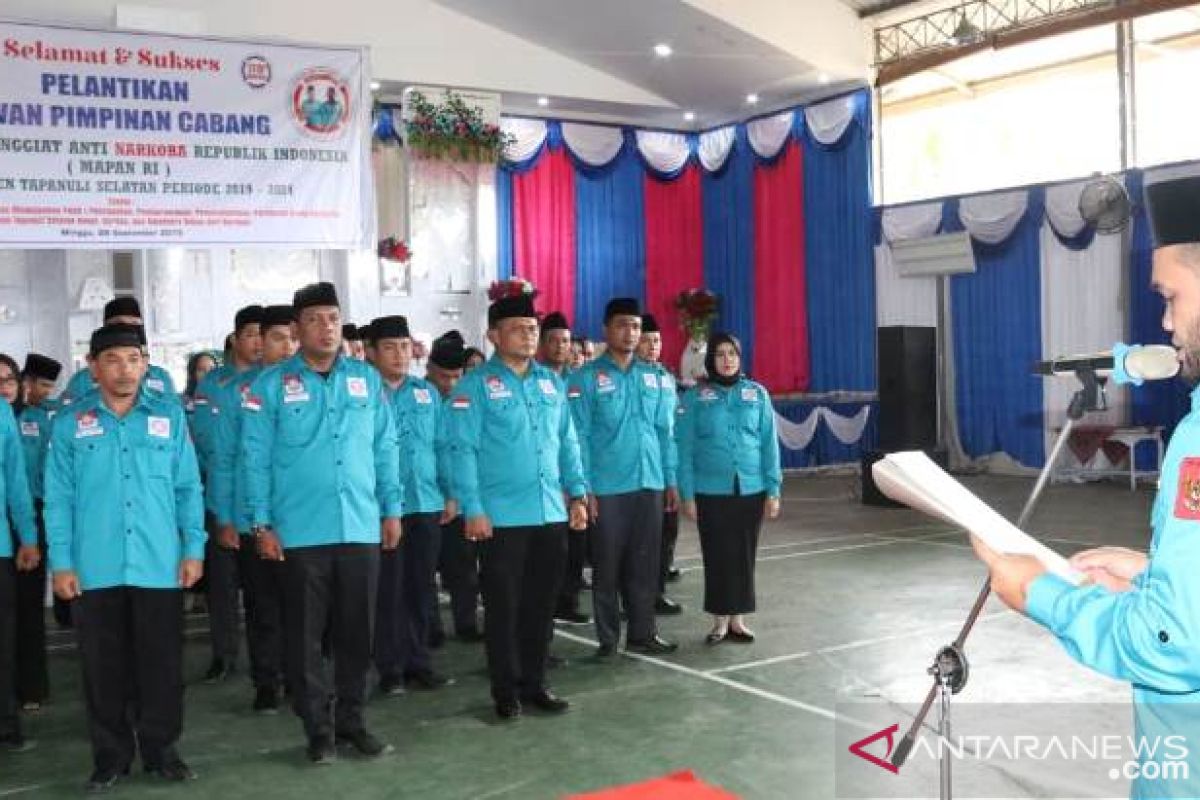 Pengurus Mapan RI Tapanuli Selatan dilantik