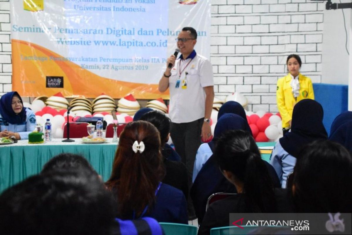 Warga lapas dilatih pemasaran digital oleh mahasiswa UI