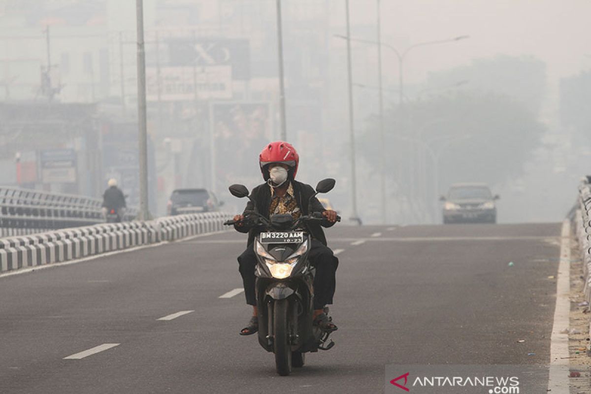 karhutla Riau - Kualitas udara sedang, Disdik Pekanbaru belum liburkan pelajar