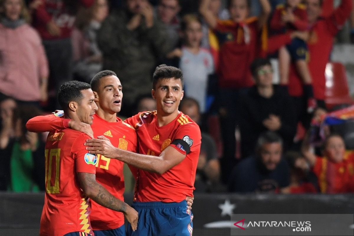 Kualifikasi Piala Eropa 2020: Spanyol jaga kesempurnaan, Rumania naik peringkat ketiga