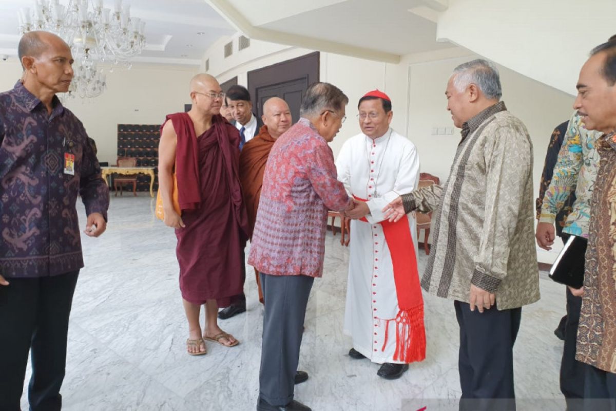 Wapres Jusuf Kalla terima tokoh lintas agama Myanmar