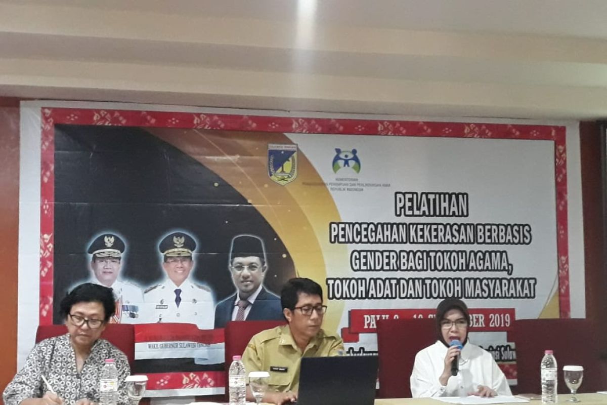 Tokoh agama Sulteng dilatih cegah kekerasan berbasis gender