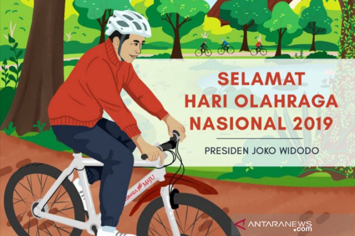 Presiden Jokowi sampaikan ucapan Selamat Haornas 2019