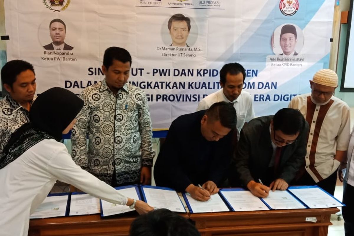 Optimalkan kesempatan kuliah masyarakat, UT  gandeng PWI-KPID Banten