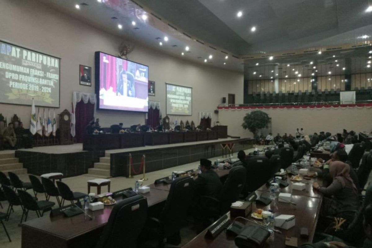 Sembilan fraksi DPRD Banten 2019-2024 ditetapkan dalam rapat paripurna