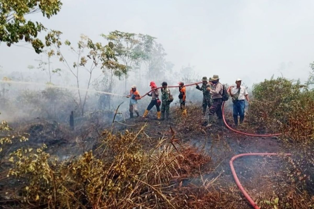 Pejabat terjun padamkan kebakaran lahan berharap gugah kepedulian masyarakat