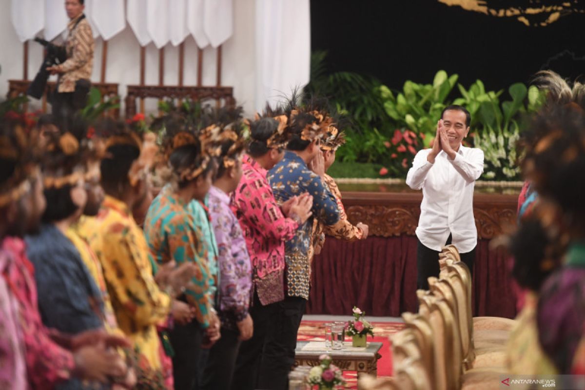 Papua terkini - Presiden Joko Widodo terima tokoh Papua di Istana Negara