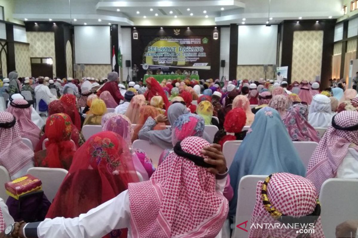 Jamaah haji Kloter 32 asal Maros dan Takalar tiba di Makassar