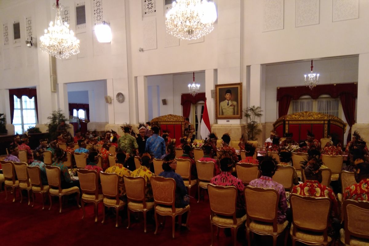 Jokowi terima tokoh Papua di Istana
