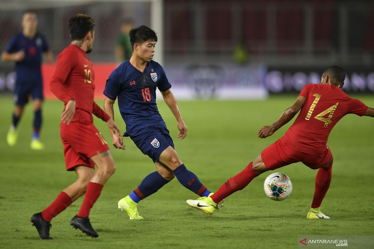 Jalannya pertandingan Indonesia vs Thailand, skor 0-3