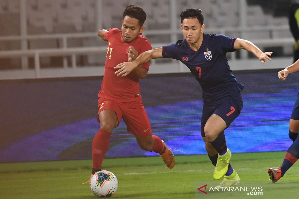 Babak pertama Indonesia diimbangi Thailand 0-0