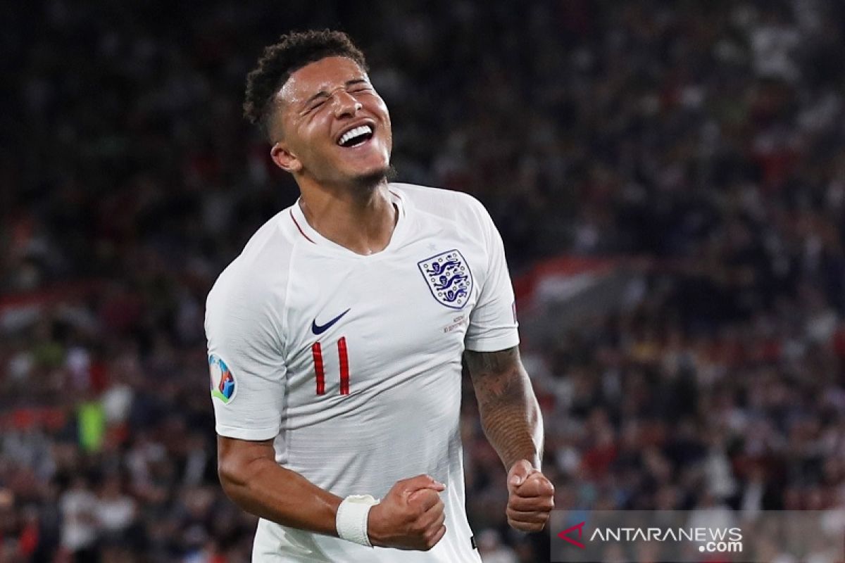 Jadon Sancho sumbang dua gol saat Inggris atasi Kosovo 5-3