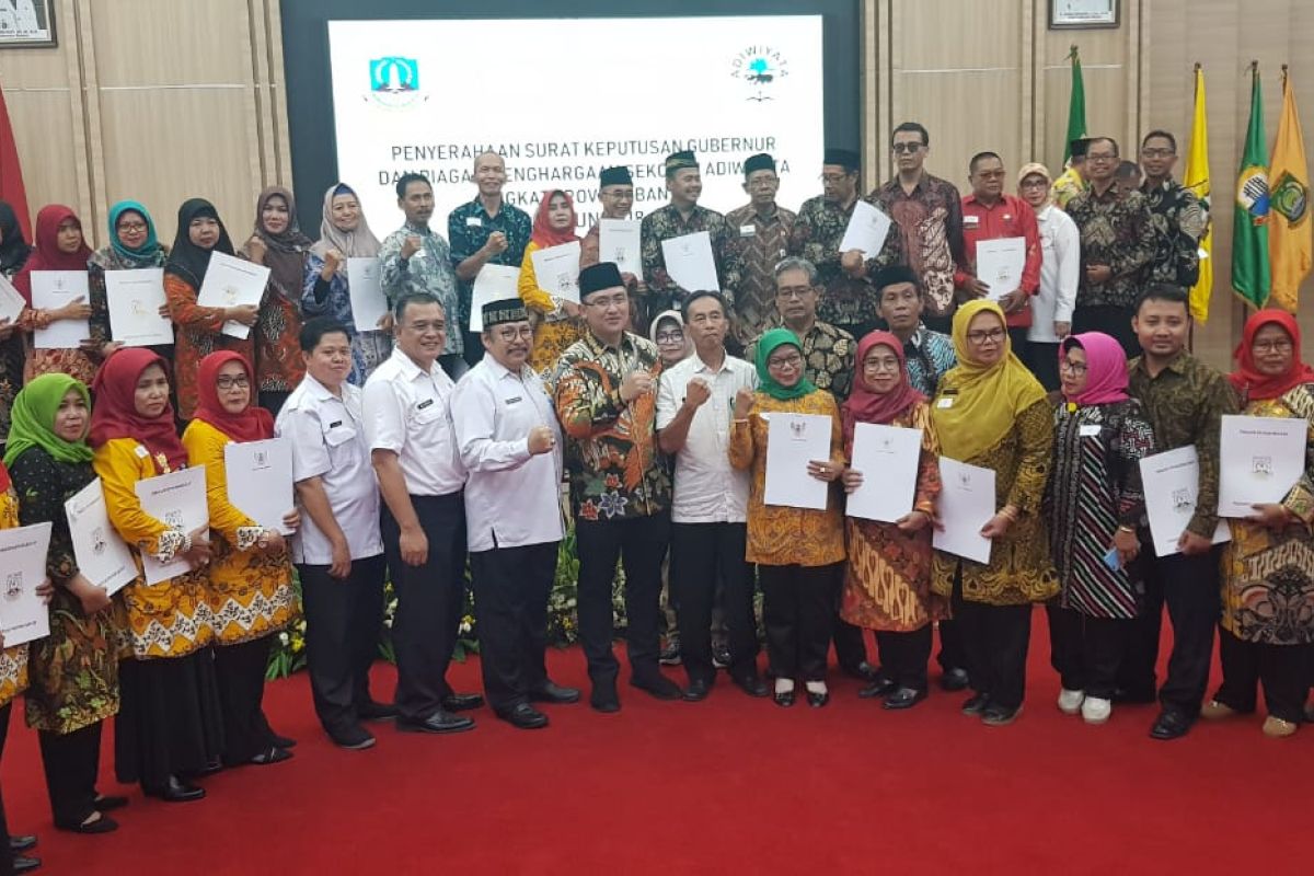 Di Banten, sebanyak 69 sekolah raih penghargaan Adiwiyata tingkat provinsi