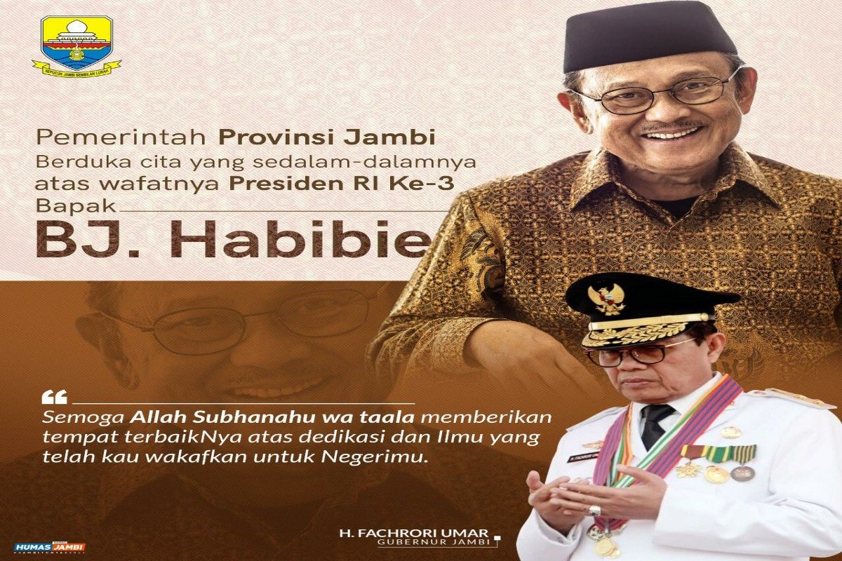 Habibie Wafat - Gubernur Jambi sampaikan duka mendalam