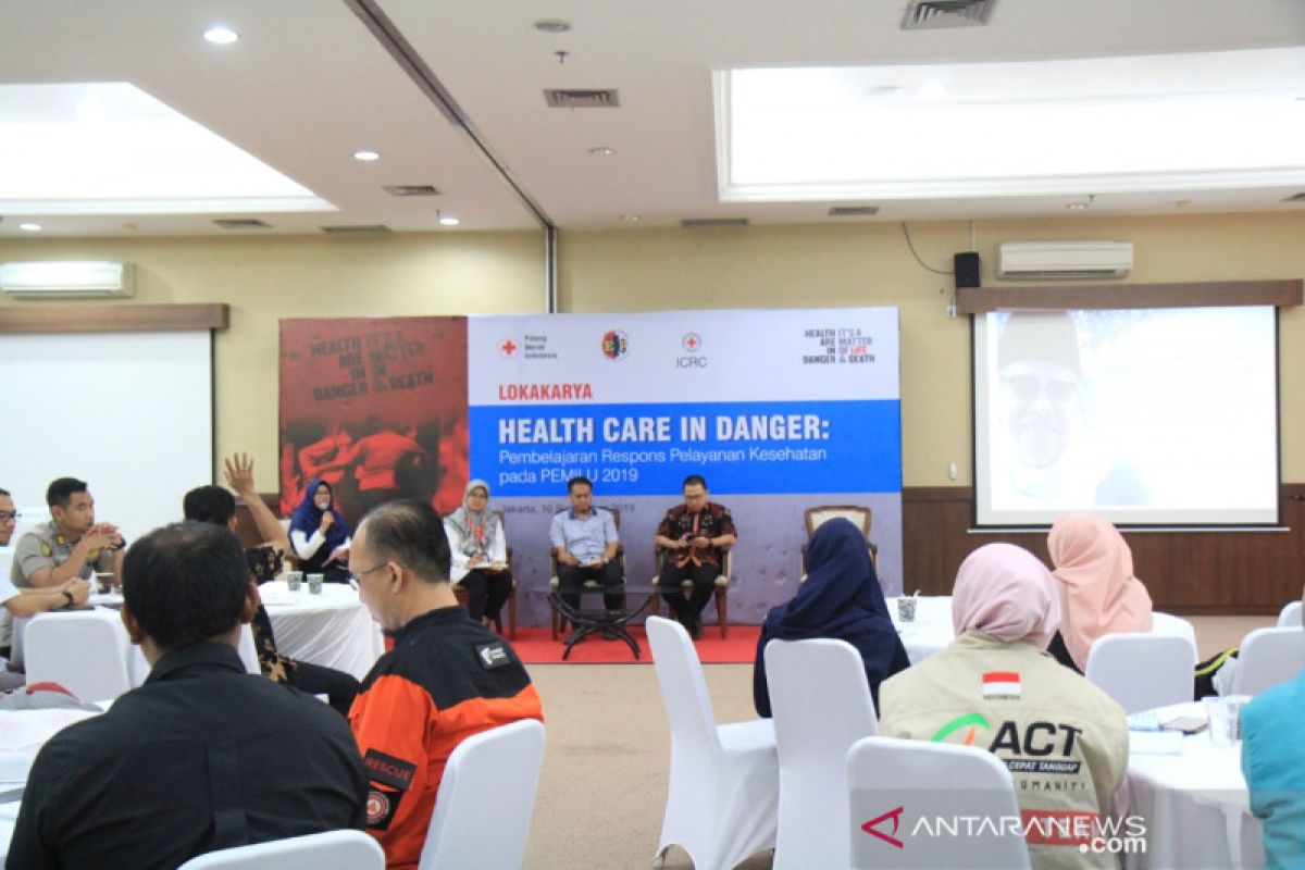 PMI didukung ICRC dan PDEI gelar lokakarya Health Care in Danger