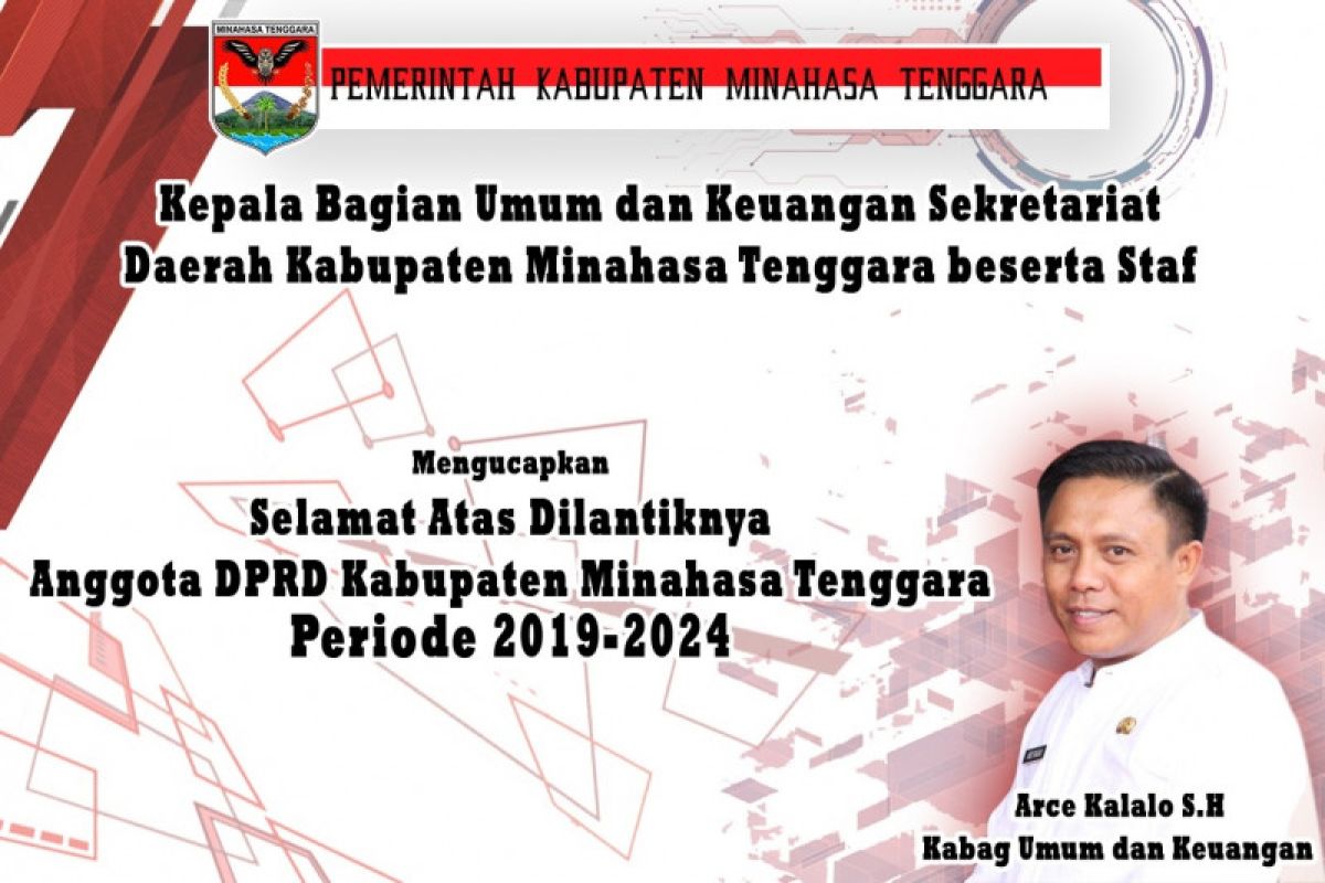 Kabag Umum dan Keuangan Mengucapkan Selamat Atas Dilantiknya Anggota DPRD Kabupaten Mitra