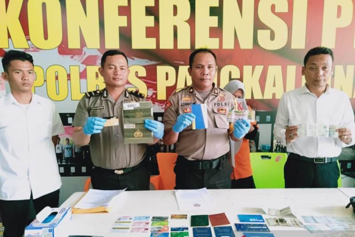 Polres Pangkalpinang ringkus IRT pelaku pencurian uang Rp1,7 miliar