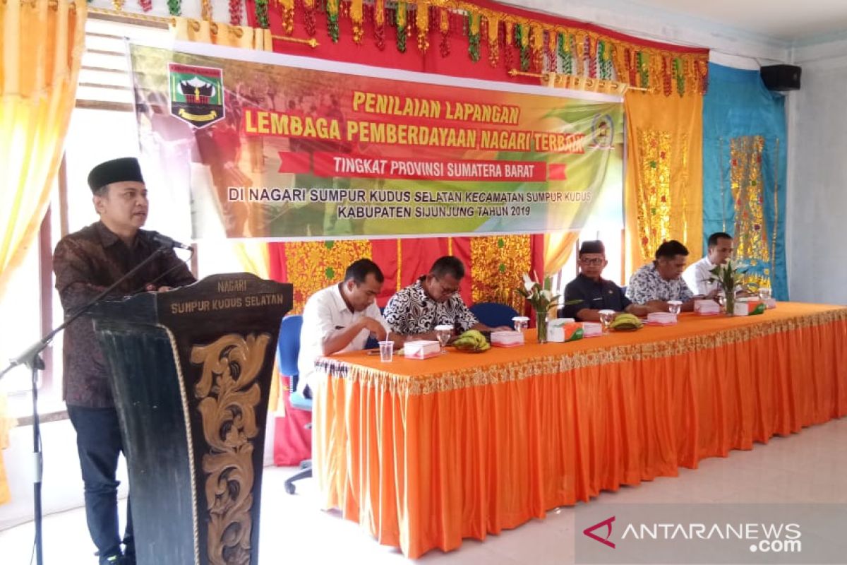 Tim Penilai LPM Nagari tingkat Sumbar kunjungi Sumpur Kudus Selatan