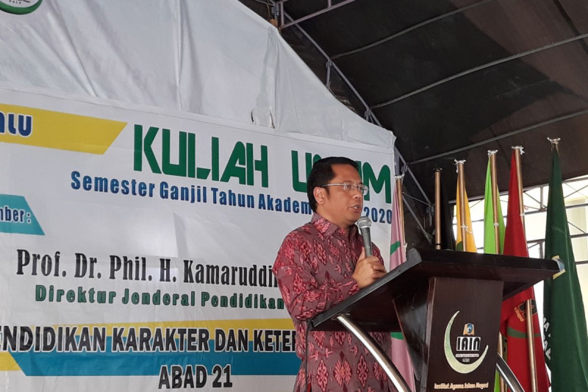 Dirjen Pendis motivasi mahasiswa IAIN Palu jadi generasi unggul