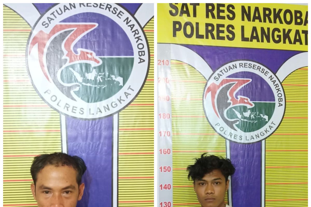 Polisi Satresnarkoba Langkat tangkap dua pemilik narkotika