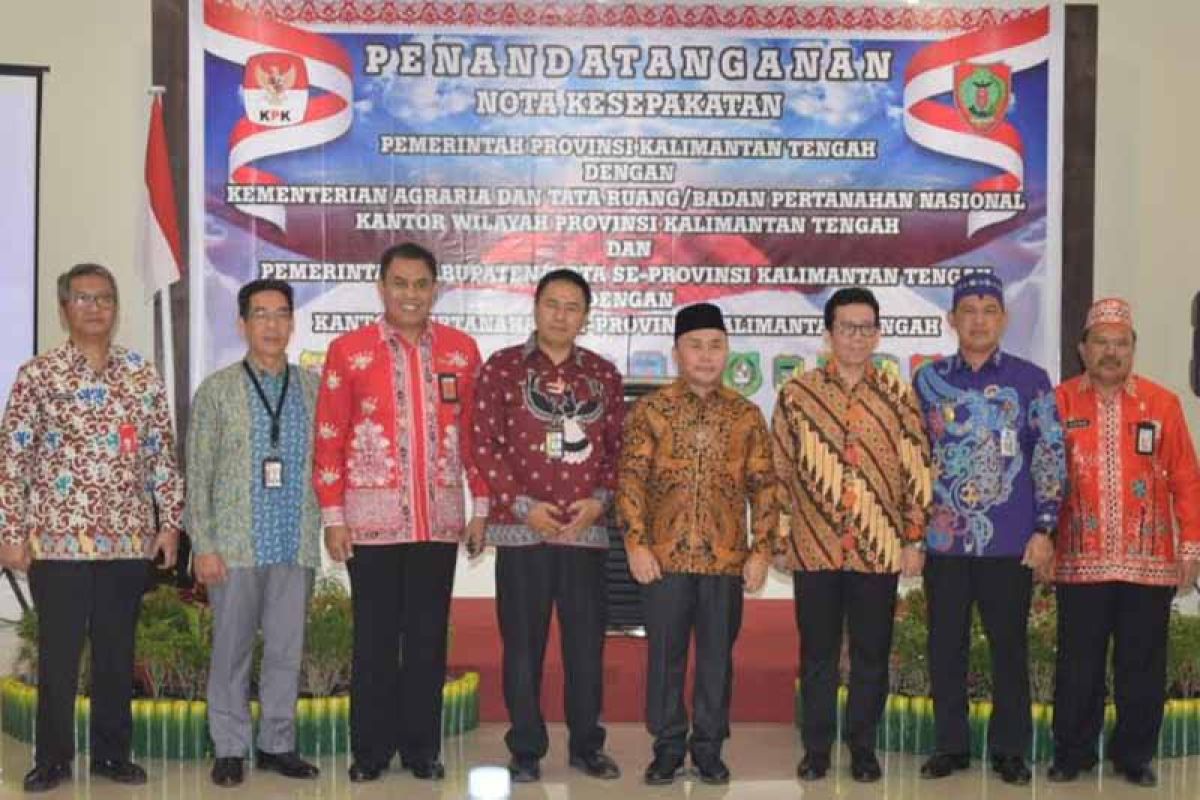 Tertib administrasi tanah, pemerintah se-Kalteng gandeng BPN