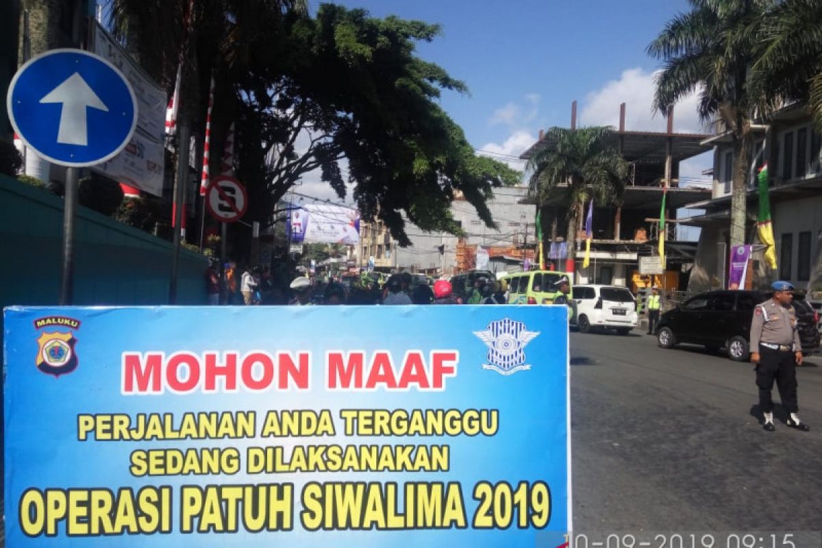 Operasi patuh Kota Ambon jaring 1.280 pelanggar lalu lintas