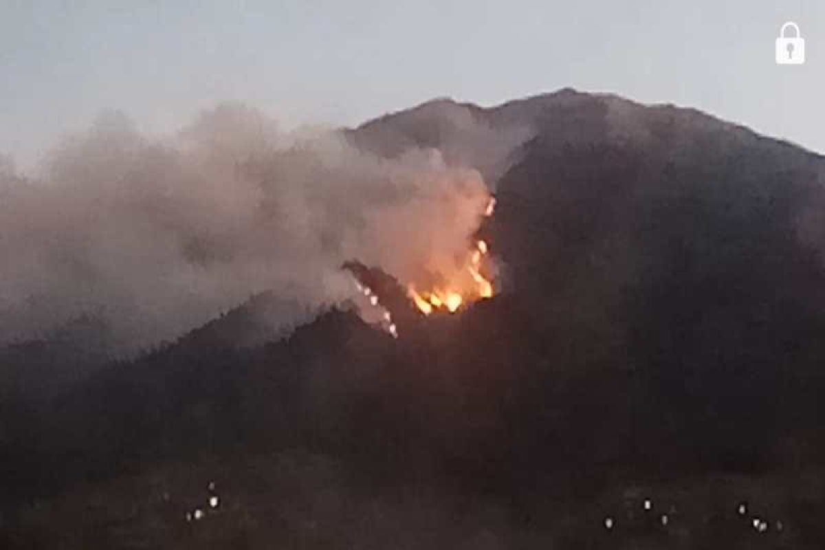 Terbakar lagi hutan di lereng  Merbabu