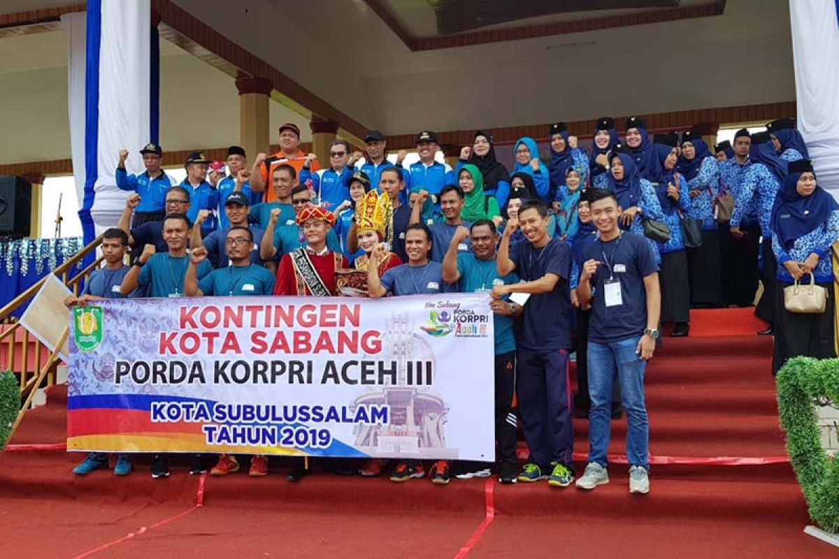 Kota Sabang raih medali emas pada Pora Kopri Aceh KE-III
