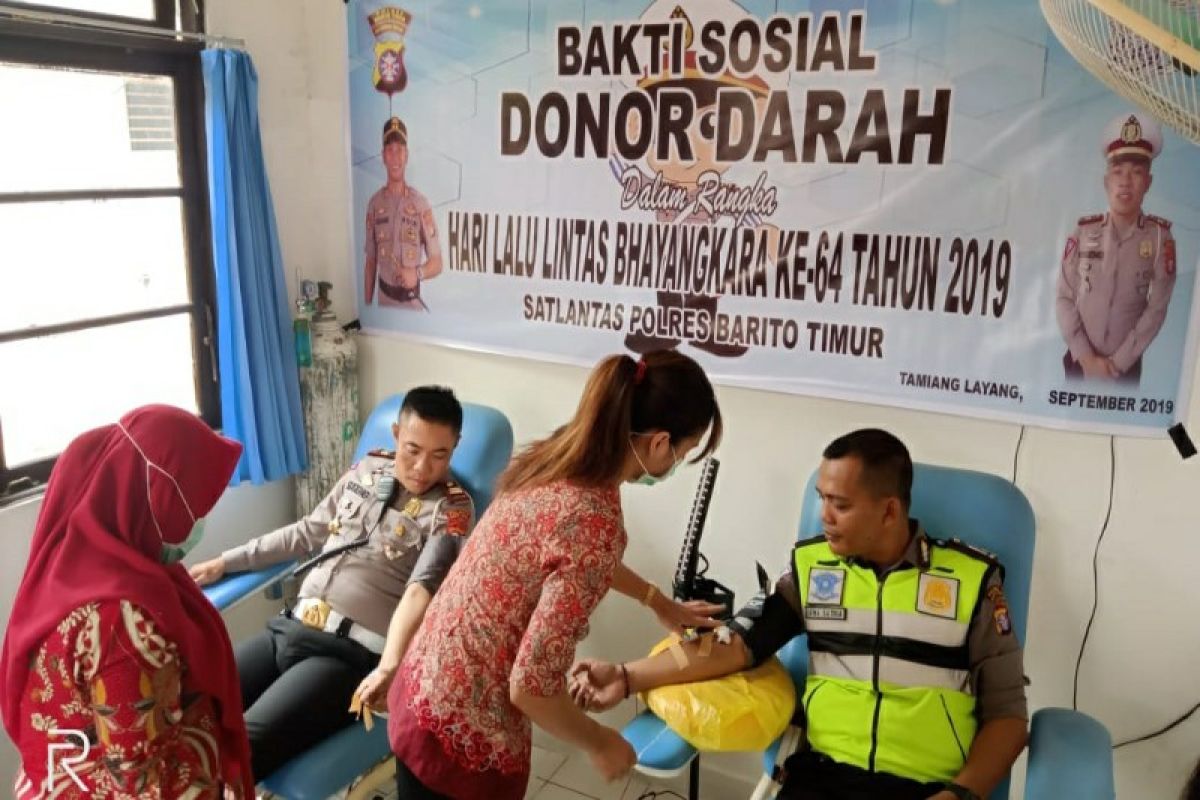 Polres bantu penuhi kebutuhan darah di Bartim