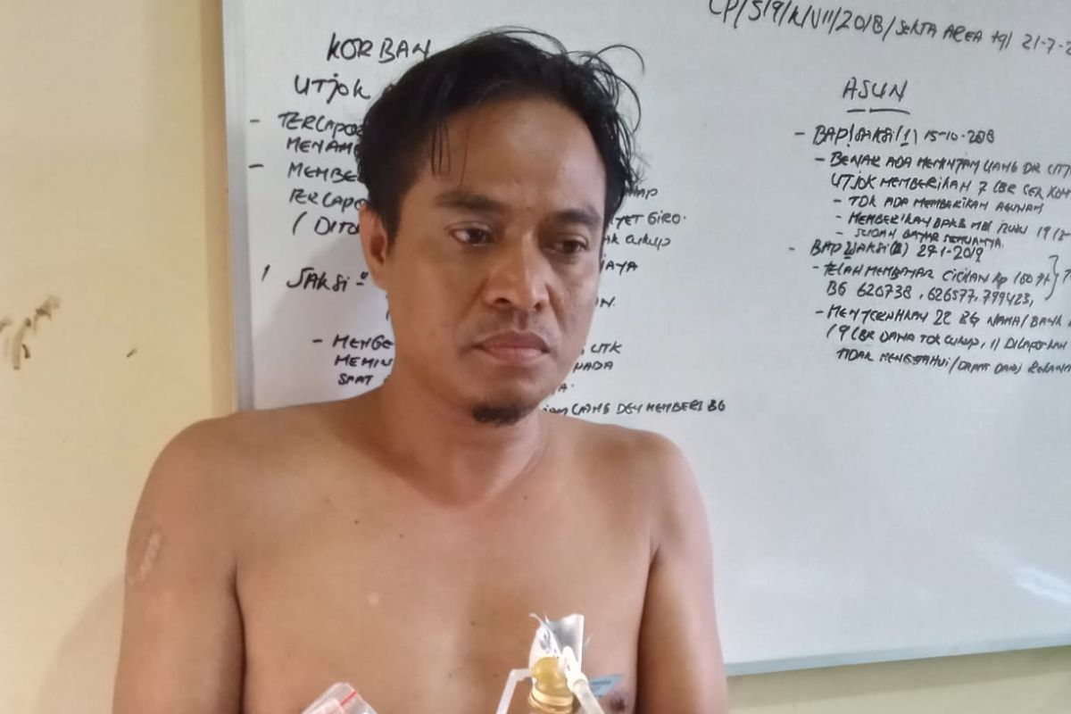 Pengedar sabu di Medan digerebek saat sedang berduaan dengan teman wanita